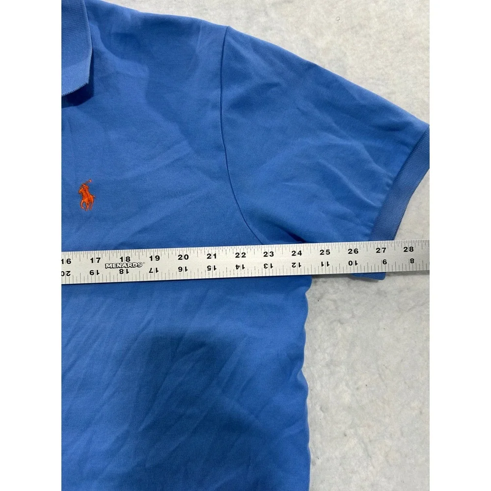 Polo Ralph Lauren Mens Large Blue Short Sleeve Pony Logo Polo Shirt